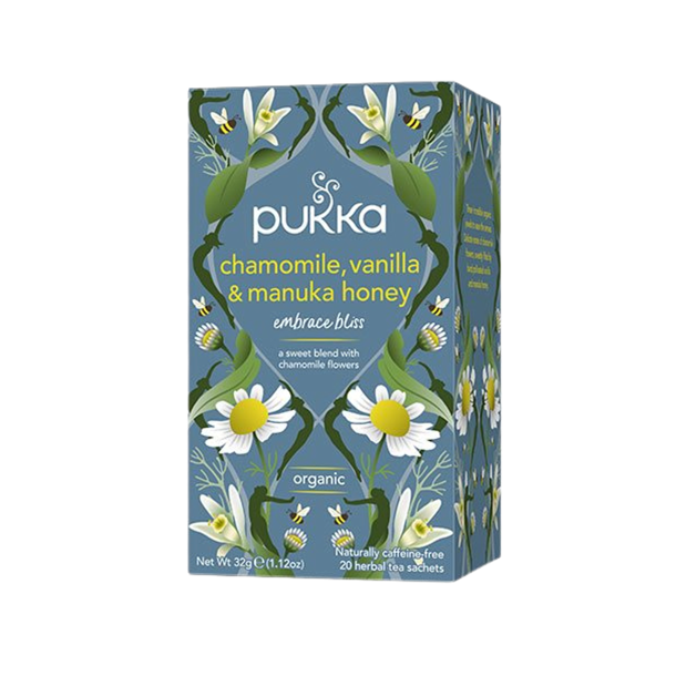 Pukka Chamomile te m. Vanilla og Manuka Honey � 20 breve