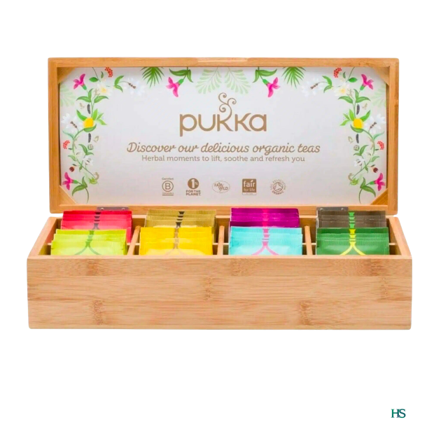 Pukka ske til tebreve bambusske 8 rum LIMITED EDITION -TOM