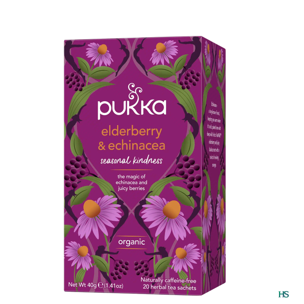 Pukka Elderberry og Echinacea te ko 20 breve
