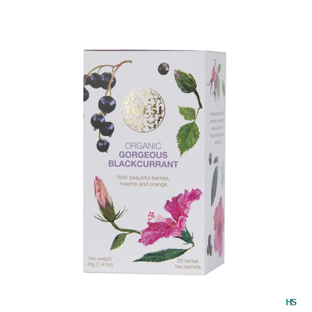 Tulsi Gorgeous Blackcurrant te 20 breve 