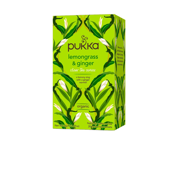 Pukka Lemongrass og Ginger te �ko 20 breve