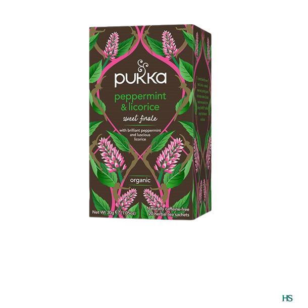 Pukka Peppermint og Licorice te  20 breve