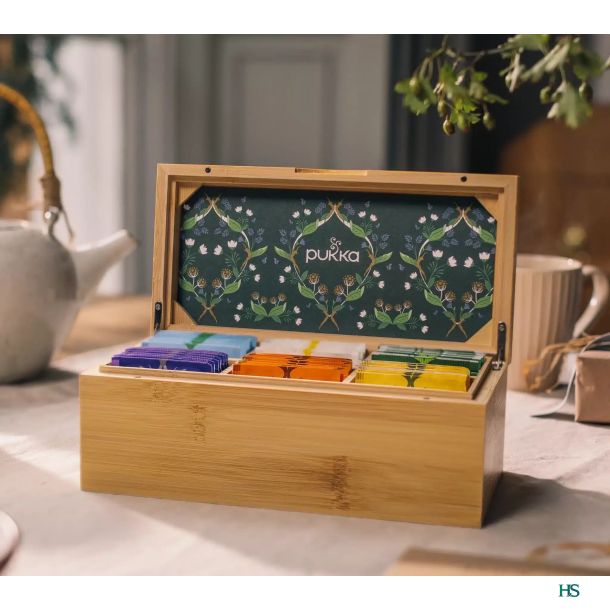 Pukka Bambusske til opbevaring af tebreve -tom 
