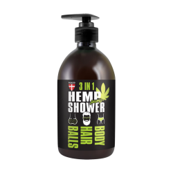 PALACIO Pump Hemp Shower 3-in-1 Gel for Men 500 ml &ndash; Praktisk alt-i-�n shower gel med pumpe til krop, h�r og intime omr�der.