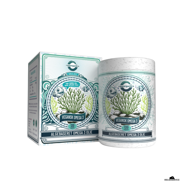 Raw Organics Vegansk Omega-3 120 kps.