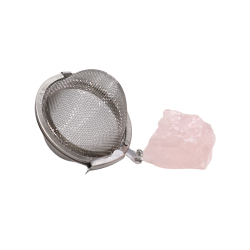 1 stk. Te-�g med R� Rosenkvarts - Rose Quartz