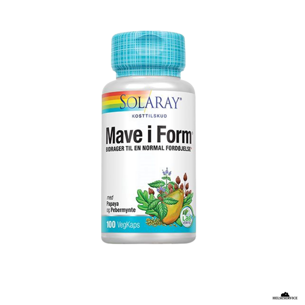 Solaray Mave i Form papaya m.m. 100 kap