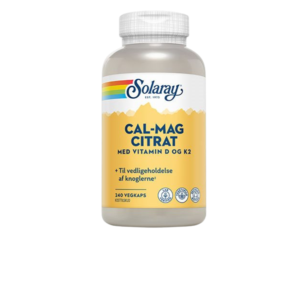 Solaray Cal-Mag med D &amp; K2 240 kap.