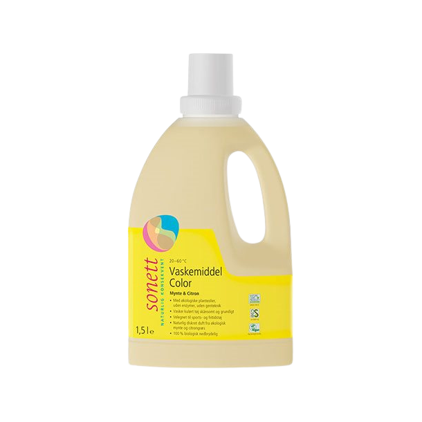 Sonett Vaskemiddel color mynte og citron-1,5 L