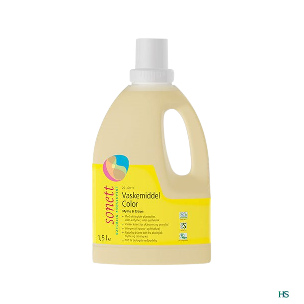 Sonett Vaskemiddel color mynte og citron-1,5 L