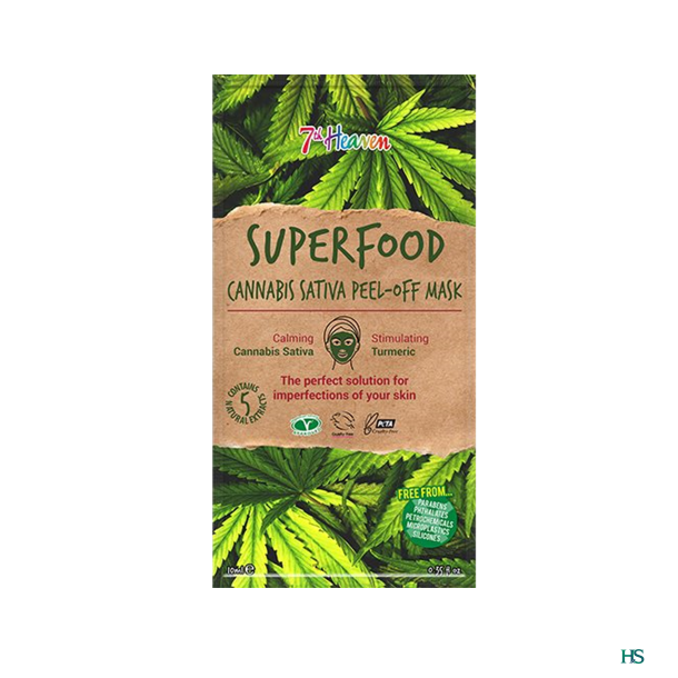 7th Heaven Superfood Cannabis Sativa Peel-Off Mask - 10 g