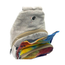 Nepal Hamp Sling Bag - Tie-Dye Skuldertaske H�ndlavet