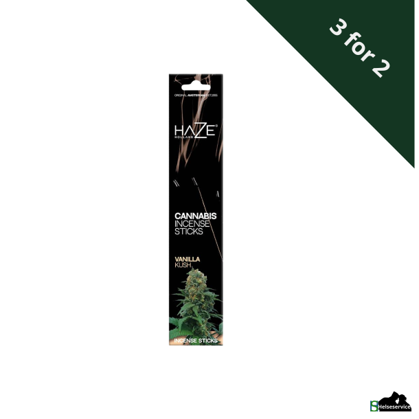 HaZe Cannabisrgelse med Vanilla 15 sticks