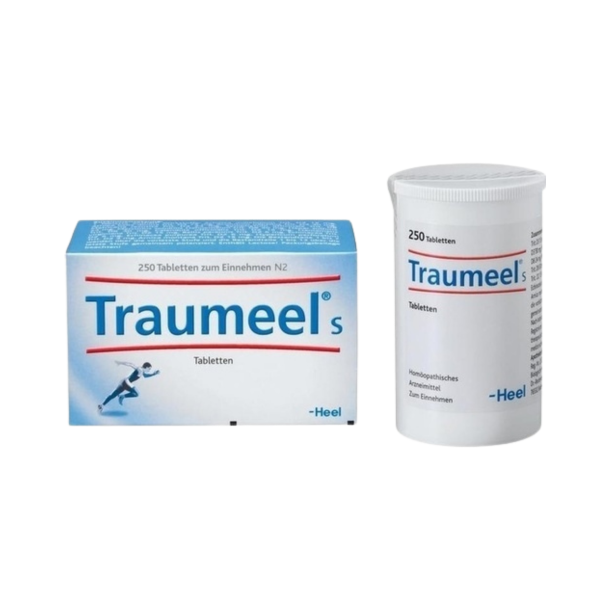 Biovita Heel Traumeel S 250 tabletter &ndash; Stor �konomipakke af det originale tyske hom�opatiske middel med 14 aktive ingredienser.