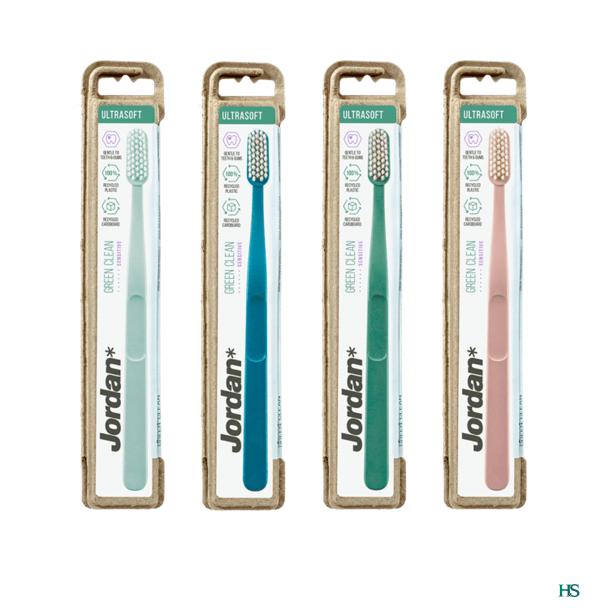 Jordan Tandbrste Green Clean Ultrasoft ass. farver 1 stk.