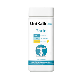 Unikalk Forte Tyggetablet med Citrussmag 90 stk.