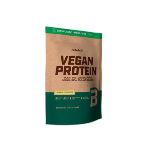 BioTechUSA Vegan Protein pulver m. banan smag 500g