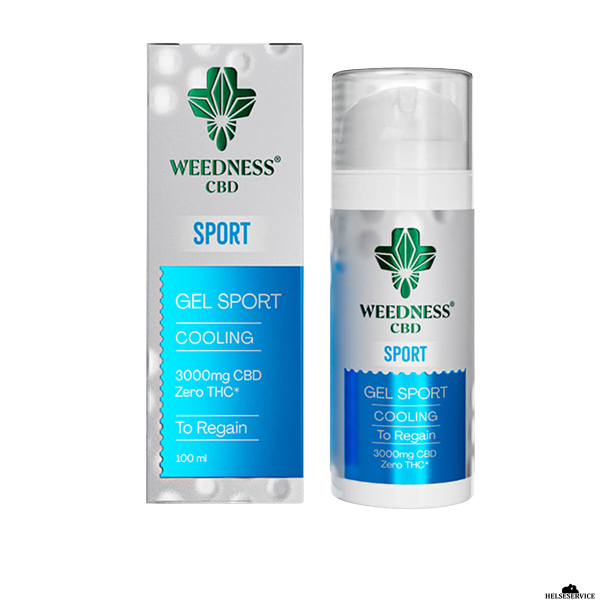 Weedness Sport Klende Gel med 3000 mg CBD -100 ml