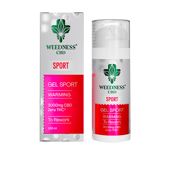 Weedness Sport varme Gel med 3000 mg CBD -100ml
