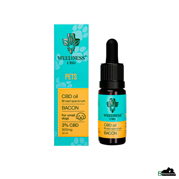 Weedness Bacon CBD Oil til store hunde 7% CBD (10ml)