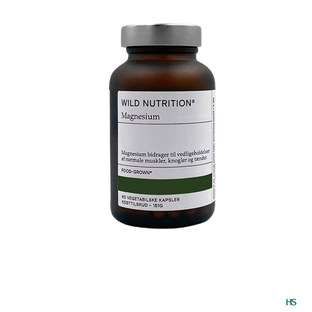Wild Nutrition Magnesium Food-Grown 60 kapsler.