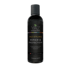 YAZ Persian Herbs Styling Repair & Protection. Sort 200 ml flaske til varmebeskyttelse og styling.