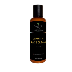 YAZ Persian Herbs Vitamin A Face Cream. Brun 100 ml flaske med luksuri�s sort og guld etiket. Danskproduceret.
