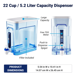 ZeroWater Box 5,2 liter incl. 1 filter