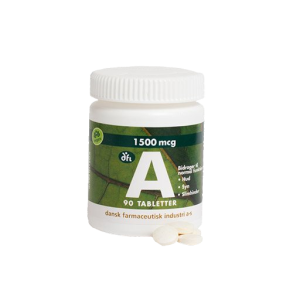 DFI A-vitamin 1500 mcg, 90 tab.