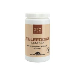 Natur-Drogeriet �bleeddike Complex 90 kapsler i hvid b�tte med beige etiket &ndash; biotherapeutisk tilskud med fermenteret �blesaft hos Helseservice.