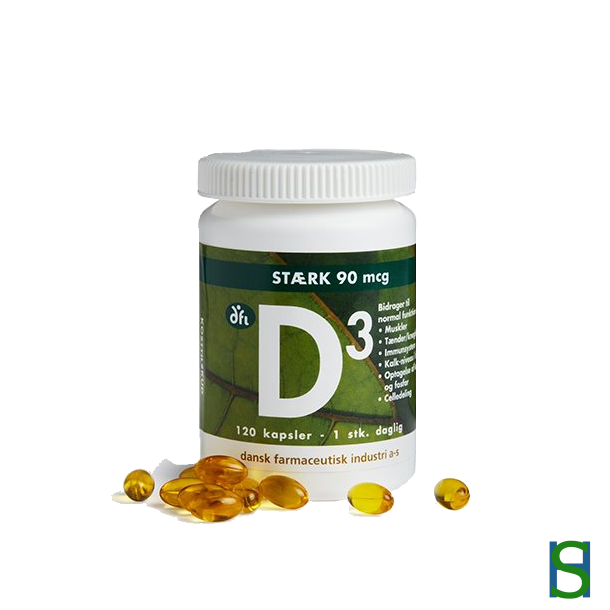 DFI D3-vitamin 90 mcg 120 kap.