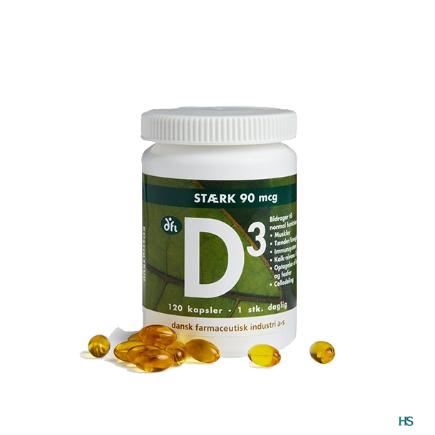 DFI D3-vitamin 90 mcg 120 kap.