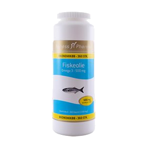Fitness Pharma Fiskeolie 500 mg 360 stk