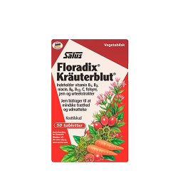 Salus Floradix Kr�uterblut i r�d pakke &ndash; 50 tabletter