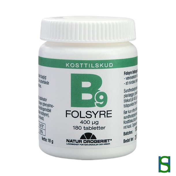Natur Drogeriet - Folsyre konomikb 400 g (180 tabs)
