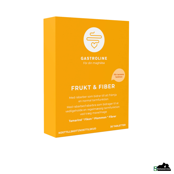 Gastroline Frugt &amp; Fiber (30 tabl.)