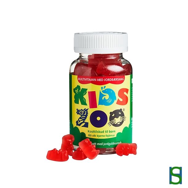 DFI Kids Zoo Multivitamin jordbr 60 Gum