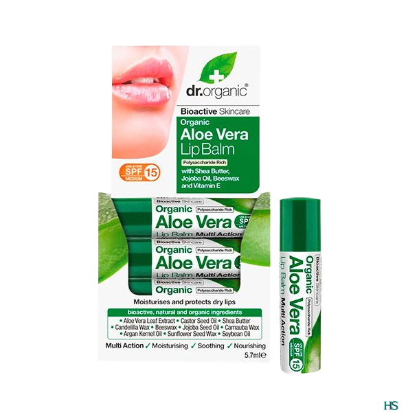 Dr. Organic Aloe Vera Lip balm 5,7 ml