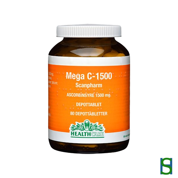 Mega C 1500 mg HealthCare (80 stk)
