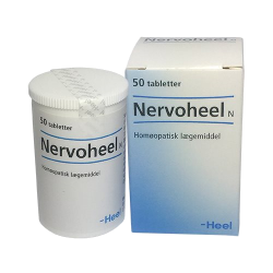 Biovita Heel Nervoheel 50 tabletter &ndash; Originalt tysk hom�opatisk middel til nerv�s balance med 5 aktive ingredienser.