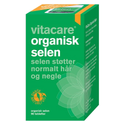 VitaCare Organisk Selen 100 mikrogram tabletter baseret p� g�r.
