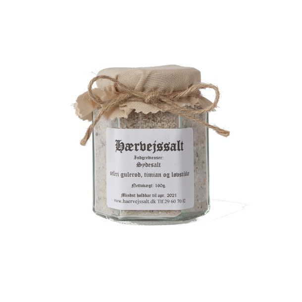 Sydesalt m. selleri, gulerod, l�vstikke og timian 160g i glas