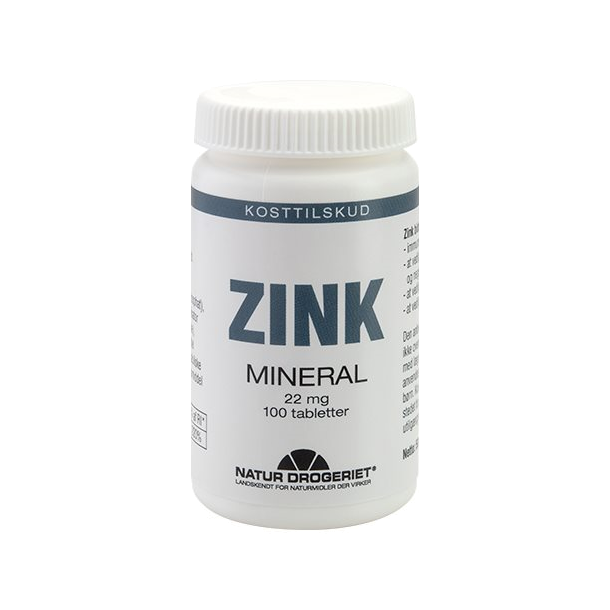 Natur Drogeriet Zink 22 mg 100 tab.