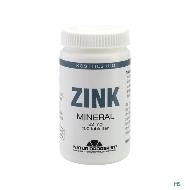 Natur Drogeriet Zink 22 mg 100 tab.