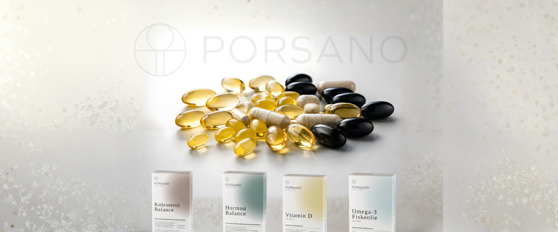 Porsano Omega-3 og vitaminer t&aelig;t p&aring;