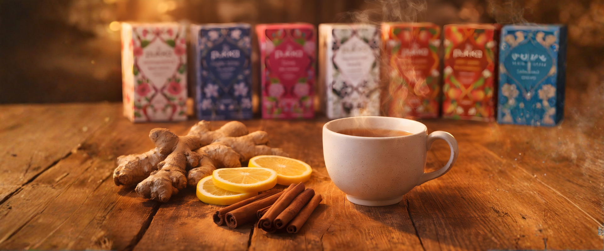 Pukka te hygge med forskellige tevarianter