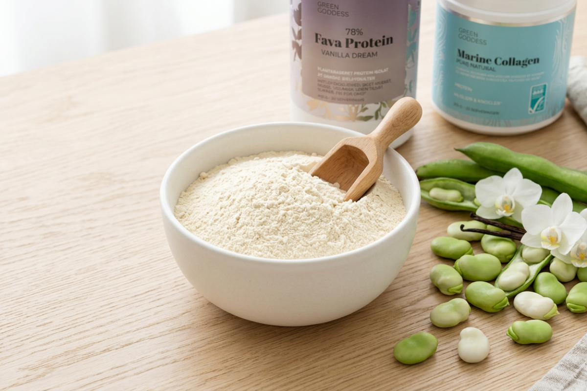 Green Goddess Fava Protein og Restitutions-univers