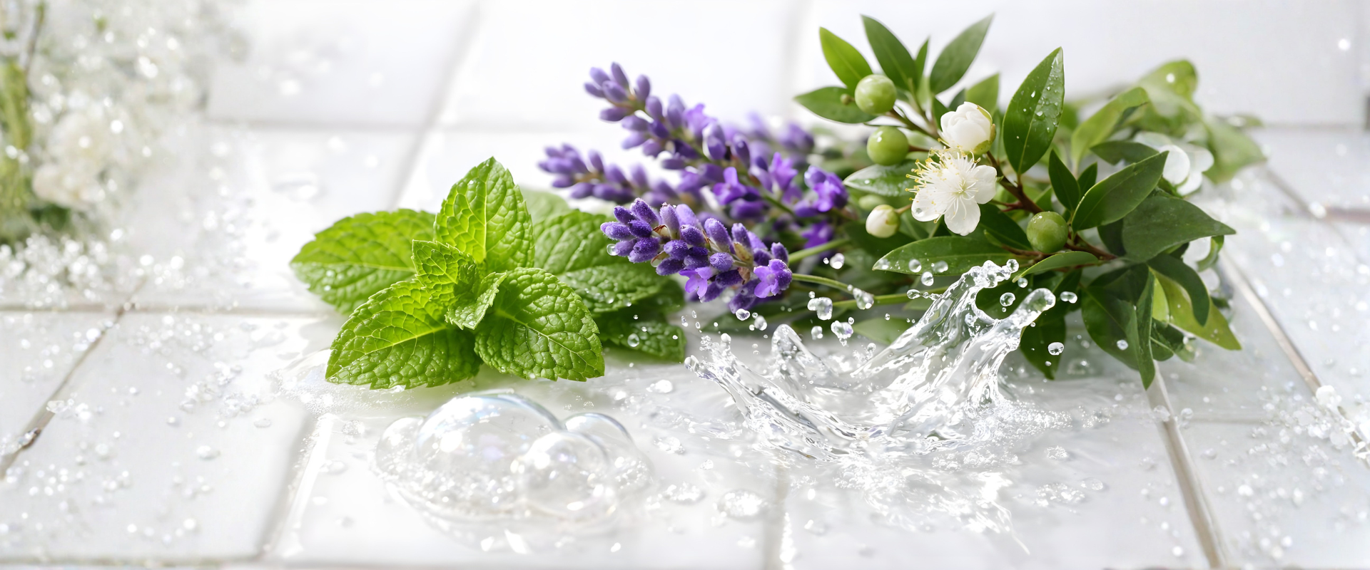 Sonett ingredienser mynte lavendel og vand