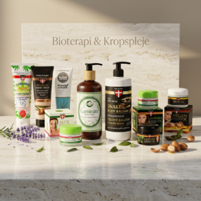 Bioterapi & Kropspleje &ndash; Et eksklusivt univers af CBD-hudpleje, argan-olier og genopbyggende kropspleje fra Raw Organics og Palacio.